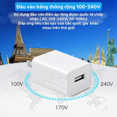 Củ sạc 2A xuất Nhật KFLY (JHX-AC2012), chứng nhận PSE tiêu chuẩn Nhật Bản, dùng thử 30 ngày, bảo hành hàng chính hãng 12 tháng