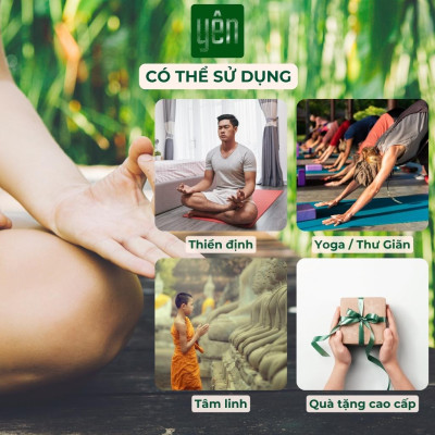 Nhang Trầm Hương Không Tăm Giá Sỉ Yên Loại Thân, Tâm, Tuệ Sạch Tự Nhiên Ít Khói An Toàn Dùng Thiền