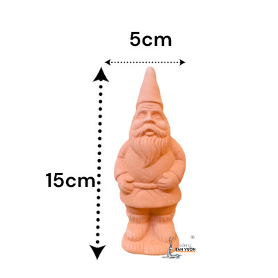 Tượng Gốm Đất Nung Hình Ông Già Noel 5x15cm