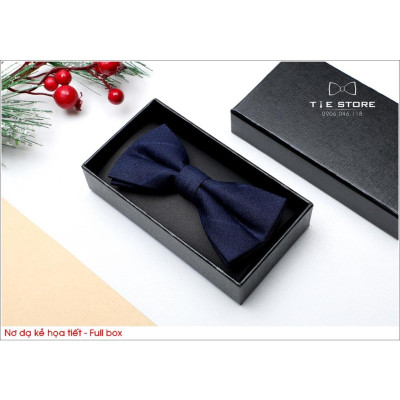 NHIỀU MẪU Nơ Đeo Cổ Nam Chú Rể Chất Dạ Kẻ Cao Cấp, Nơ Nam Đẹp, Nơ MC Ca Sỹ - Full box
