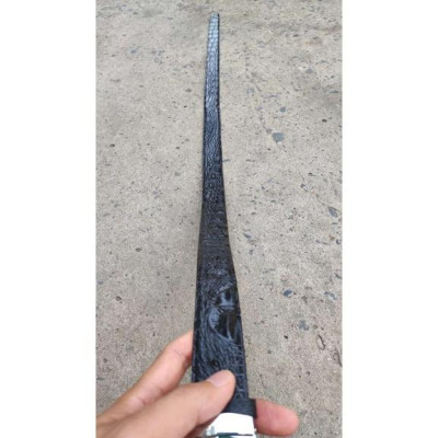 Dây thắt lưng liền Hông cá sấu N25D1 (Mặt trắng)