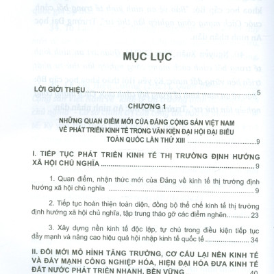 Quan Điểm Mới Của Đảng Cộng Sản Việt Nam Về Phát Triển Kinh Tế Trong Văn Kiện Đại Hội Đảng Lần Thứ XIII Và Những Vấn Đề Đặt Ra Đối Với Công Tác Bảo Vệ An Ninh Kinh Tế (Sách Chuyên Khảo)