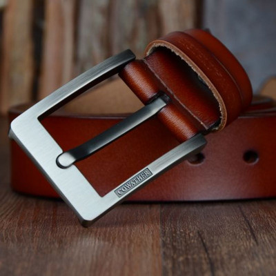 Thắt Lưng Da Bò Chính hãng COWATHER XF004 Nâu Vàng