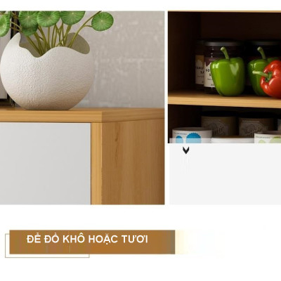 Kệ tủ bếp KB07-2 để nồi cơm điện lò nướng để lò vi sóng đồ nhà bếp loại tốt mã gỗ MDF lõi xanh chống ẩm chống nước cao cấp sản xuất tại Việt Nam