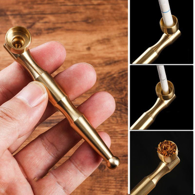 Tẩu lọc thuốc l,á bằng đồng cao cấp, Dùng cho được cả Sợi và điếu : Lớn + Vừa + Nhỏ, có thể tháo rời và vệ sinh !