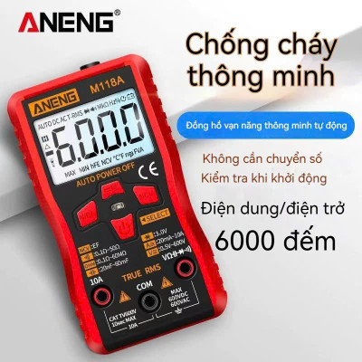 Đồng Hồ Vạn Năng ĐojĐiện Tự Động M118A – Không Cần Chỉnh ThangĐoj, Dễ Dùng Cho Mọi Người , đèn ốp trần