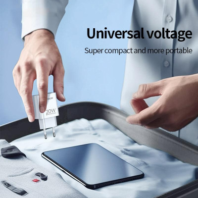 Sạc Nhanh Pisen Quick - Mr White USB-C 20W