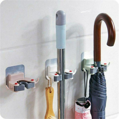 Móc Nhựa Đa Năng Dán Tường Treo Cán Chổi Hiện Đại, Cây Lau Nhà Gắn Tường, Chắc Chắn, Tiện Lợi Cho Mọi Nhà -TakyHome 4029