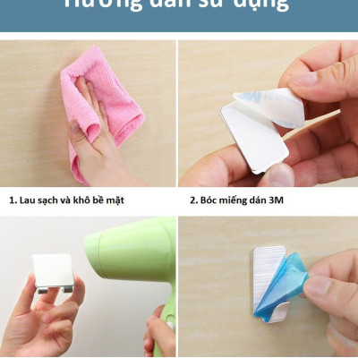 Móc Dính Tường Đa Năng, Móc Inox, Móc Dán Tường Siêu Dính, Móc Giá Rẻ, Treo Đồ Đa Năng, Tiện Dụng Gia Đình, TakyHome 2001