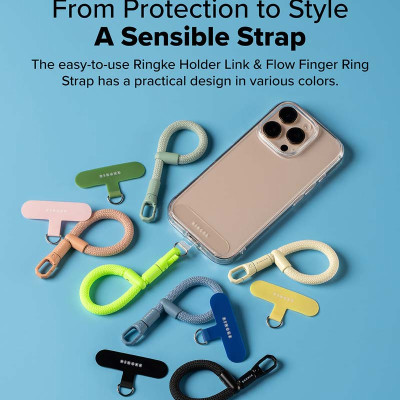 Dây đeo điện thoại RINGKE Holder Link Flow Finger Ring Strap - Hàng Chính Hãng