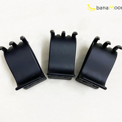 Kẹp tóc càng cua BanaMoon 5 răng nhám màu đen siêu bền PK22-3-001-1