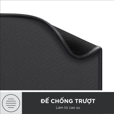Miếng lót chuột Logitech Studio Series - Đế cao su chống trượt, lướt dễ dàng, bề mặt chống đổ tràn, bền bỉ, nhỏ gọn, hiện đại - Hàng Chính Hãng
