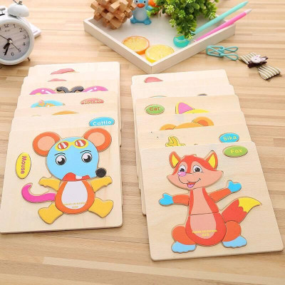 Combo 10 Tranh Ghép 2D và 3D Hình Con Vật và Phương Tiện Giao Thông ,Tranh Ghép Hình Thông Minh Cho Bé