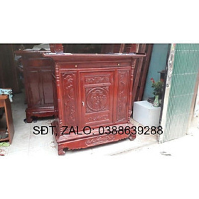 đồ thờ gỗ mít. Dài 127 .mặt rộng 61 . cao 1m27
