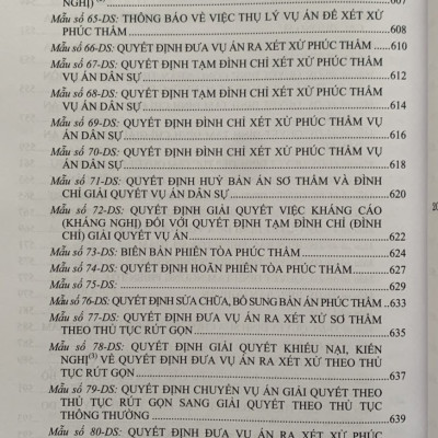 Hệ thống các nghị quyết của Hội đồng Thẩm phán Tòa án nhân dân tối cao về dân sự và tố tụng dân sự từ 1990-2023