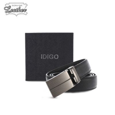 Thắt Lưng Nam Da Thật IDIGO MD1-4035 Màu Đen