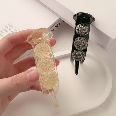 Kẹp Tóc Càng Cua Kết Ngọc Cỡ Lớn, Búi Tóc Siêu Xinh, Kẹp Tóc Dài