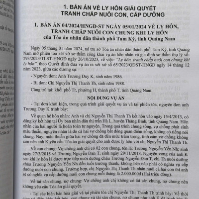 Sách Hướng Dẫn Áp Dụng Pháp Luật Trong Giải Quyết Vụ Việc Về Hôn Nhân Và Gia Đình (V2423D)