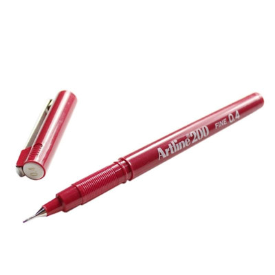 Bút Vẽ Kỹ Thuật 0.4 mm - Artline EK-200-RD - Màu Đỏ