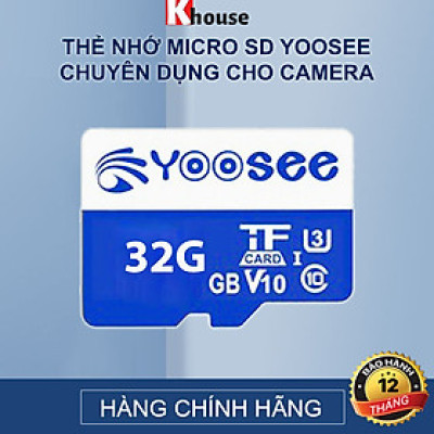 Thẻ Nhớ Micro Sd Yoosee 32GB- 64GB -128GB Class 10 90M/s - Hàng Chính Hãng