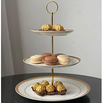 Kệ bánh hoàng gia viền vàng Imperial thiết kế đậm nét châu Âu Hàng chính hãng