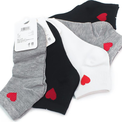 Combo 5 Đôi Tất Nữ Cotton Trái Tim PK028