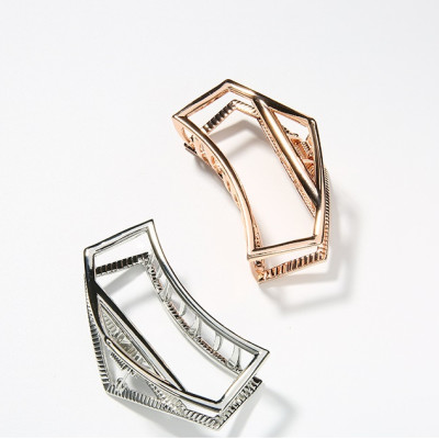 Kẹp Tóc Kim Loại Phong Cách Retro Hot Trend màu vàng kim