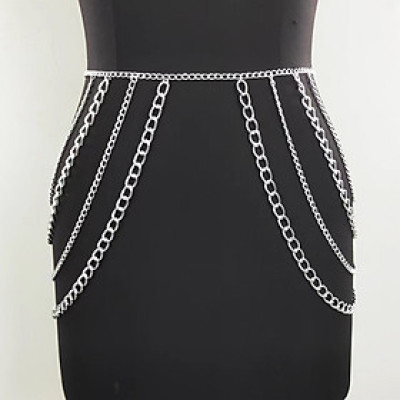 Belt xích nịt xích body chain thắt lưng và phối đai áo sang chảnh ấn tượng siêu tôn dáng cá tính unisex