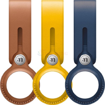 Bao da Mazer InfiniteCASE Pro Leather Loop Case for AirTag M-IC-ATCASE1001 - Hàng Chính Hãng