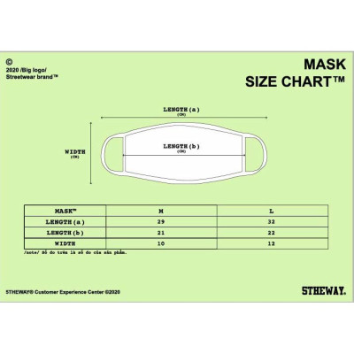 5THEWAY /two-tone line/ BIG LOGO MASK in NEUTRAL GRAY aka Khẩu Trang Xám