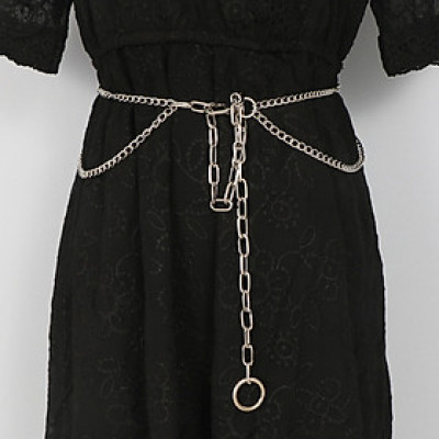 Dây đeo thắt lưng kim loại phong cách thời trang Hàn Quốc