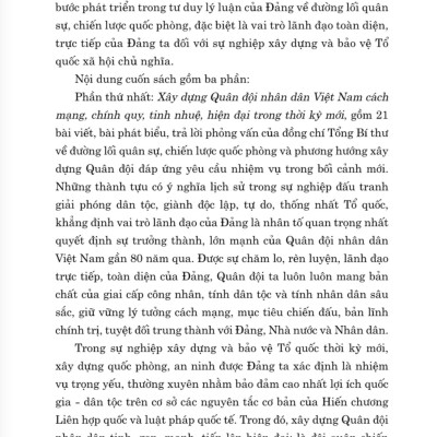 Một số vấn đề về đường lối quân sự, chiến lược quốc phòng trong sự nghiệp xây dựng và bảo vệ Tổ quốc Việt Nam xã hội chủ nghĩa thời kỳ mới