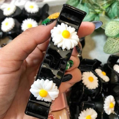 Kẹp gấp bông cúc họa mi hoa nhỏ - kẹp càng cua 3 răng