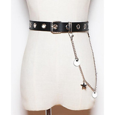 Dây xích thắt lưng trăng sao độc đáo
