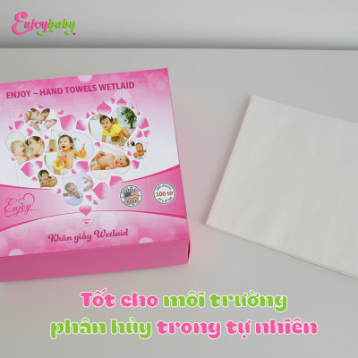 Khăn lau vải khô cao cấp Enjoy mềm dai đa năng giao nhanh chăm sóc bé yêu