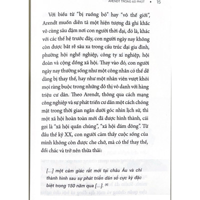 Những Nhà Tư Tưởng Lớn - Arendt Trong 60 Phút - Vanlangbooks