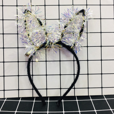 Bờm tai thỏ kim tuyến có đèn ( Mẫu ngẫu nhiên )