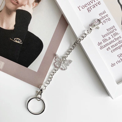 Chain xích cánh bướm đeo đai quần đeo thắt lưng phụ kiện unisex cool phong cách hip hop punk