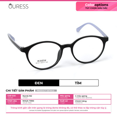 Gọng kính nhựa 68107 thời trang nam nữ siêu nhẹ siêu bền OURESS