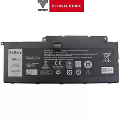 Pin Tương Thích Cho Laptop Dell Inspiron 7537 15 7537 - Hàng Nhập Khẩu New Seal TEEMO PC TEBAT897