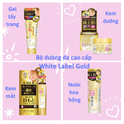 [DƯỠNG TRẮNG TOÀN DIỆN] Combo Bộ Sản Phẩm Dưỡng Da Cao Cấp Nhau Thai Nhật Bản MICCOSMO White Label Gold (Nước Hoa Hồng 180ml + Kem Dưỡng 60g - CB07)