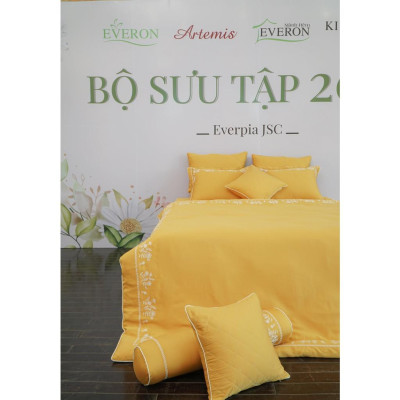 Bộ ga phủ Everon EST22030 ( 01 ga phủ + 02 vỏ gối 45cmx65cm + 01 vỏ chăn đông 2mx2m2 )