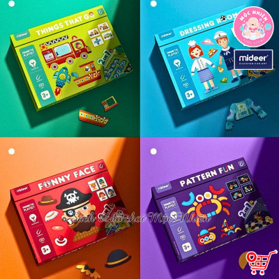 Đồ Chơi Xếp Hình Nam Châm Sáng Tạo Phiên Bản Mới Bao Gồm Trò Chơi BoardGame - Mideer Magnets Toys