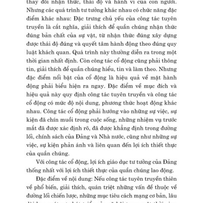 Công tác tư tưởng và những vấn đề đặt ra với công tác tư tưởng trong thời kỳ phát triển mới của đất nước ( Xuất bản lần thứ hai có chỉnh sửa)