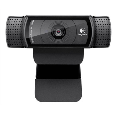 Webcam Logitech C920 Pro Full HD 1080p 30FPS - micro kép to rõ, tự động lấy nét và chỉnh sáng HD, thấu kinh Full HD cao cấp, phù hợp PC/ Laptop/ Mac - Hàng nhập khẩu