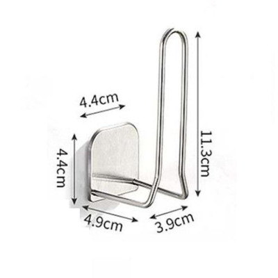 Giá Inox, Móc Inox Treo Gài Cuộn Giấy Vệ Sinh Lõi Rỗng, Móc Treo Đồ Dính Tường Đa Năng, Móc Inox Dán Tường. Takyhome 4085