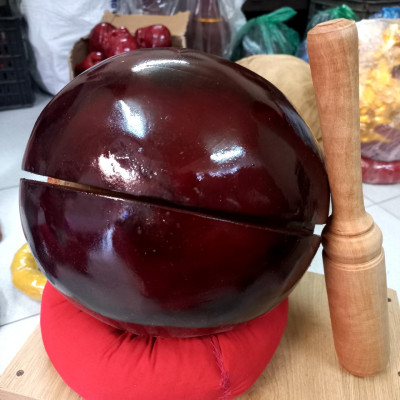 Mõ tụng kinh niệm phật ,bằng gỗ mít cao cấp kt 12cm