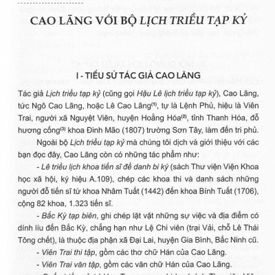 Lịch Triều Tạp Kỷ