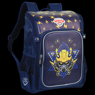 Ba Lô Học Sinh Kid Bingo Kèm Bóp Viết - Sakos SBO020TRNG00 - Transfomer Robot