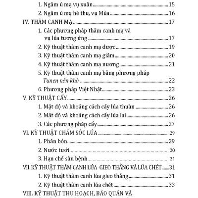Kỹ Thuật Trồng Chăm Sóc, Thu Hoạch, Bảo Quản Và Các Công Nghệ Sau Thu Hoạch Lúa (Tái bản 2024)